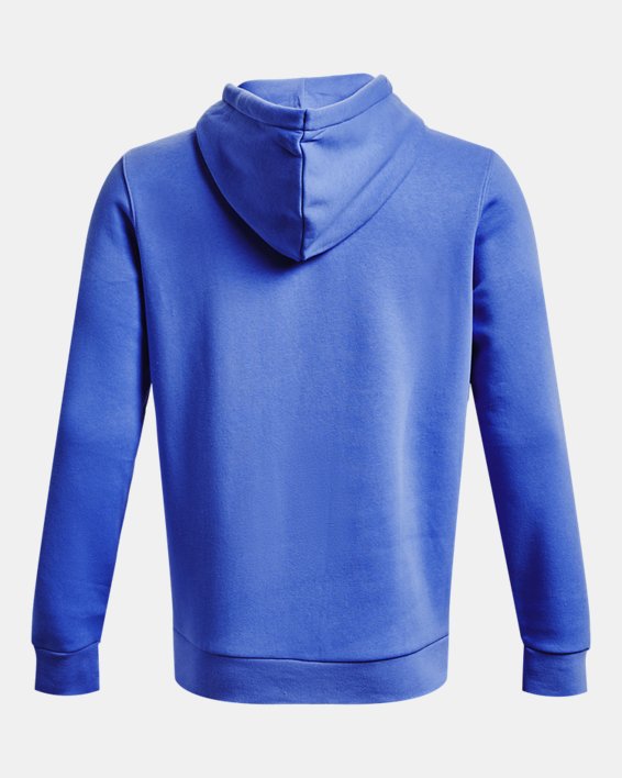 Men's UA Essential Fleece Hoodie, Blue, pdpMainDesktop image number 5